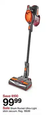 Target Shark Rocket Ultra-Light stick vacuum offer