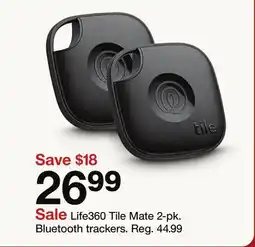 Target Life360 Tile Mate 2-pk. Bluetooth trackers offer