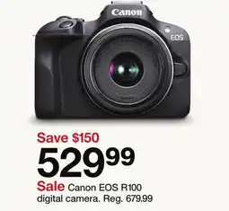 Target Canon EOS R100 digital camera offer