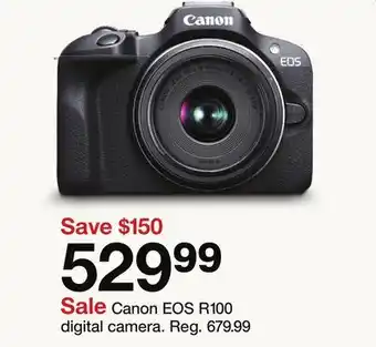 Target Canon EOS R100 digital camera offer