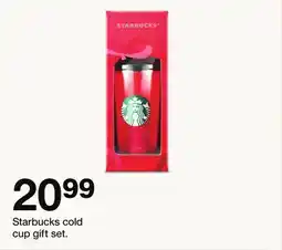 Target Starbucks cold cup gift set offer