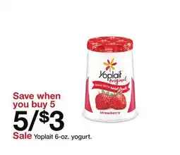 Target Yoplait 6-oz. yogurt offer