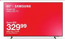 Target Samsung 65 Smart 4K UHD LED TV offer
