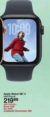 Target Apple Watch SE 3 offer