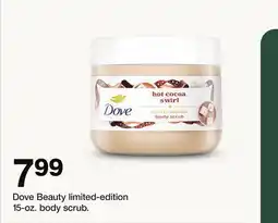 Target Dove Beauty limited-edition 15-oz. body scrub offer