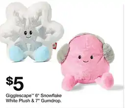 Target Gigglescape 6 Snowflake White Plush & 7 Gumdrop offer