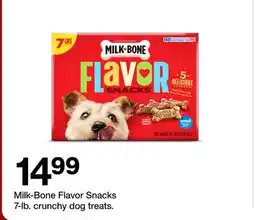 Target Milk-Bone Flavor Snacks 7-lb. crunchy dog treats offer