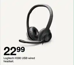Target Logitech H390 USB wired headset offer