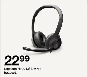 Target Logitech H390 USB wired headset offer