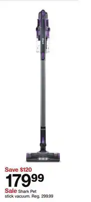 Target Shark Pet stick vacuum offer