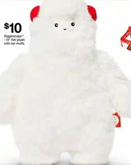 Target Gigglescape - 14 Yeti plush with ear muffs offer