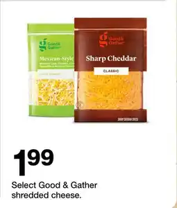 Target Select Good & Gather shredded cheese offer