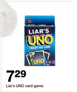 Target Liar's UNO card game offer
