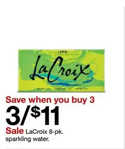 Target LaCroix 8-pk. sparkling water offer