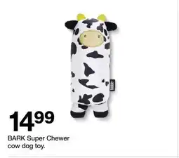 Target BARK Super Chewer cow dog toy offer