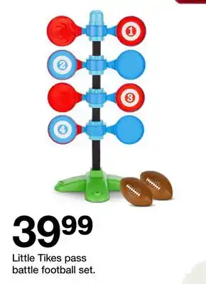 Target Little Tikes pass battle football set offer