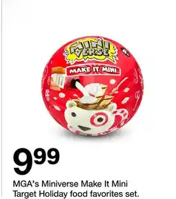 Target MGA's Miniverse Make It Mini Target Holiday food favorites set offer