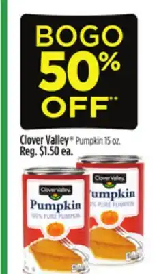 Dollar General Clover Valley Pumpkin offer