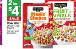 Dollar General Clover Valley Cereal offer