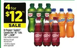 Dollar General Dr Pepper , Sunkist , Canada Dry , RC Cola, 7UP or A & W offer