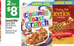 Dollar General General Mills Cereal LARGE SIZE offer