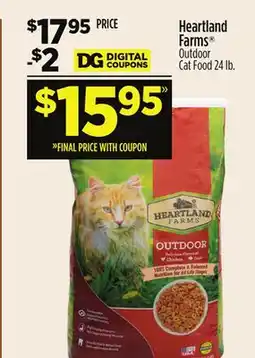 Dollar General Heartland Farms Outdoor Cat Food offer
