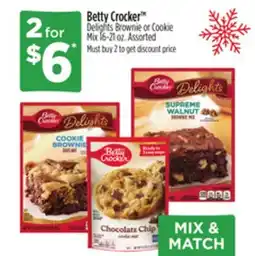 Dollar General Betty Crocker TM DelightsBrownie or Cookie Mix offer