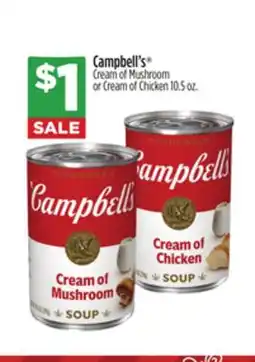 Dollar General Campbell's Cream of Mushroom or Cream of Chicken offer
