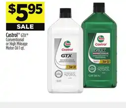 Dollar General Castrol GTX Conventional or High Mileage Motor Oil offer