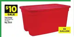 Dollar General Red Storage Tote offer