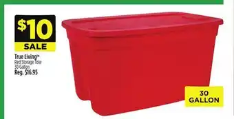 Dollar General Red Storage Tote offer