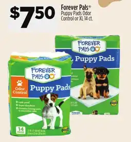 Dollar General Forever Pals Puppy Pads Odor Control or XL offer