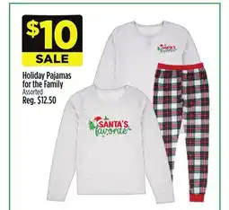 Dollar General Holiday Pajamas for the Family offer