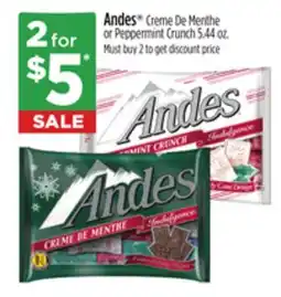 Dollar General Andes Creme De Menthe or Peppermint Crunch offer