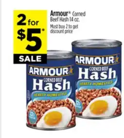 Dollar General Armour Corned Beef Hash offer