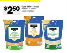 Dollar General Clover Valley Shredded Cheese offer