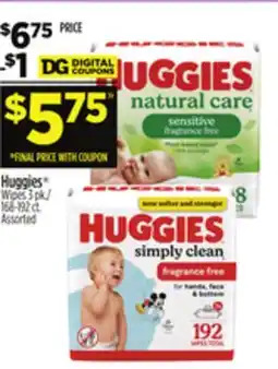Dollar General Huggies Wipes offer