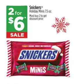 Dollar General Snickers Holiday Minis offer