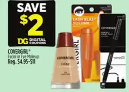 Dollar General COVERGIRL Facial or Eye Makeup offer