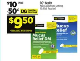 Dollar General DG health Mucus Relief offer