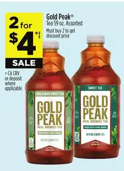 Dollar General Gold Peak Tea offer