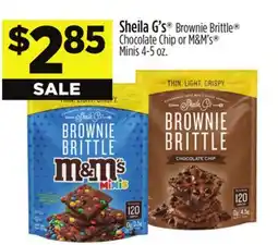 Dollar General Sheila G' s Brownie Brittle Chocolate Chip or M & M' s Minis offer