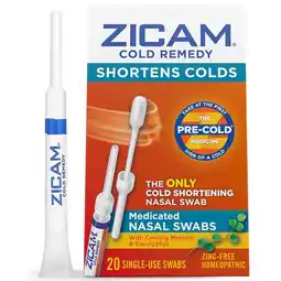 Walgreens Cold Remedy Medicated Single-Use Nasal Swabs, Cooling Menthol & Eucalyptus offer