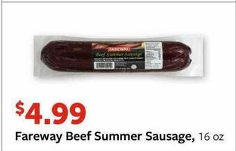 Fareway Fareway Beef Summer Sausage offer