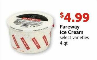 Fareway Fareway Ice Cream Select Varieties offer