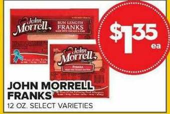 Price Cutter John Morrell Franks offer