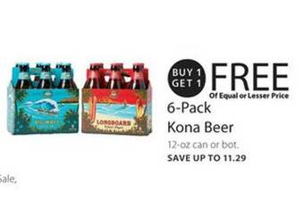Publix 6-pack Kona Beer offer