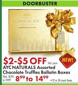 Boscov's AYC NATURALS Assorted Chocolate Truffles Ballotin Boxes offer