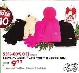 Boscov's STEVE MADDEN Cold Weather Special Buy offer