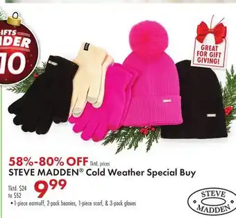 Boscov's STEVE MADDEN Cold Weather Special Buy offer
